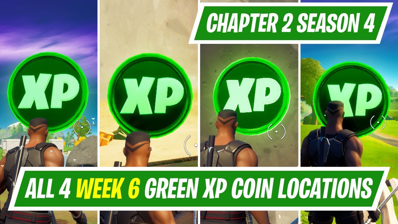 All Fortnite Chapter 2 Season 4 Week 6 XP Coin Locations - Green, Blue, Purple, Gold - Gamepur