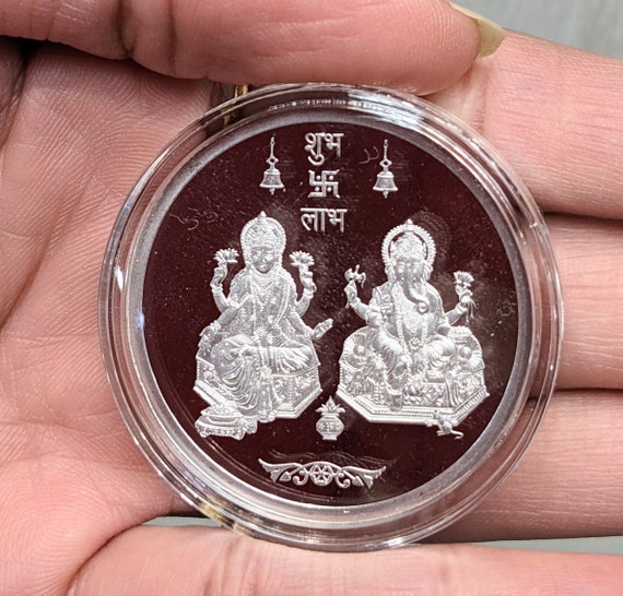 10 gm Silver Coin with Laxmi Ganesh impression | MMTC-PAMP – Samyukta