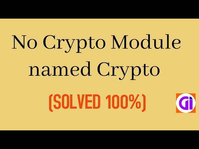 ModuleNotFoundError: No module named 'Crypto-Py'
