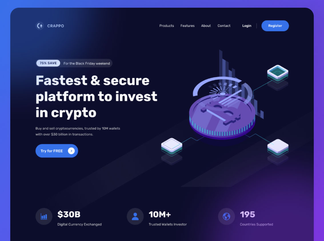 20 Best Bitcoin & Cryptocurrency Website Templates & Themes - Super Dev Resources