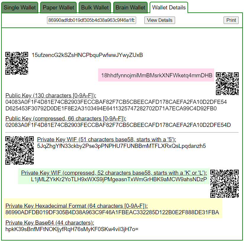 Bitcoin, Ethereum, Binance BNB, Litecoin Private Keys Directory