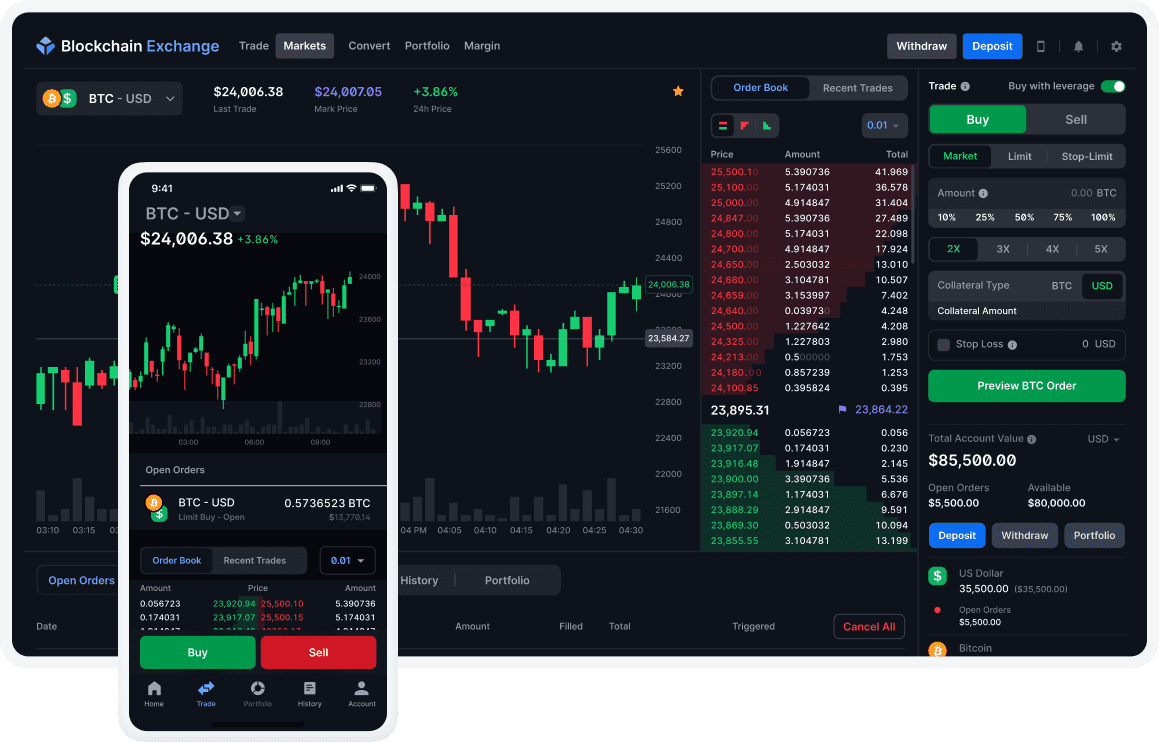 Bitcoin and cryptocurrency exchange. Buy, sell, and margin trade cryptocurrency.