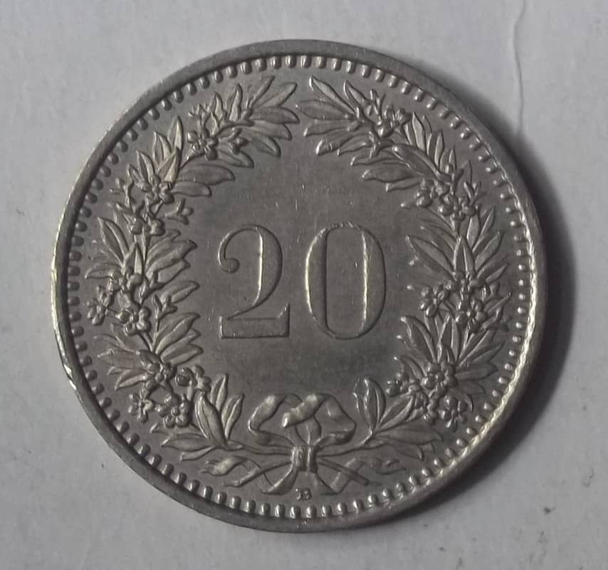 20 Rappen , Confederation - - 20 Rappen - Switzerland - Coin - 