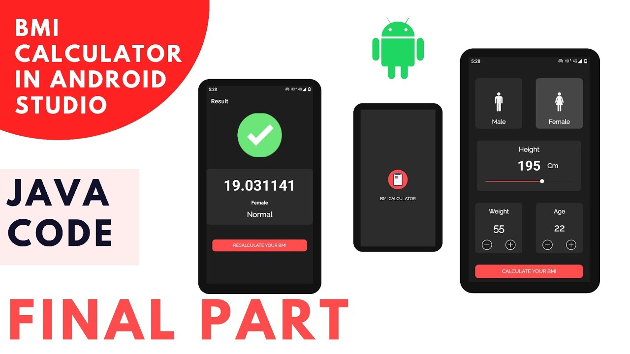 Learn to create a BMI Calculator App for Android - All for Android, Android for All