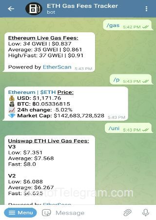 Ethereum Monitoring Telegram Bot