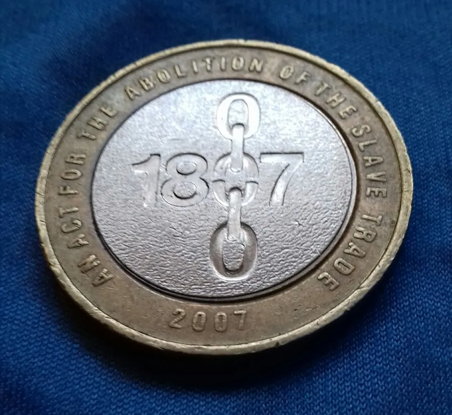 Abolition of Slavery Queen Elizabeth II £2 Coin - Mintage: 8,, - Scarcity Index: 1