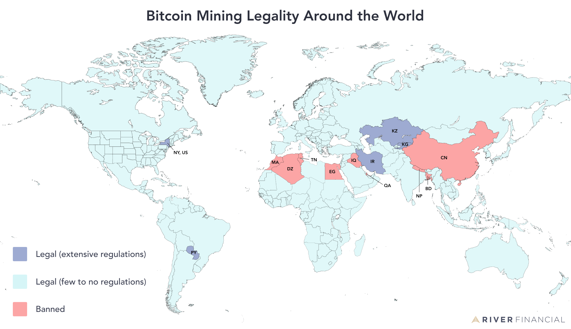 Bitcoin Mining by Country 