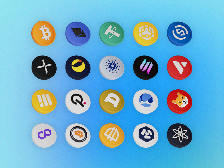 Cryptocurrency icons for free download | Freepik