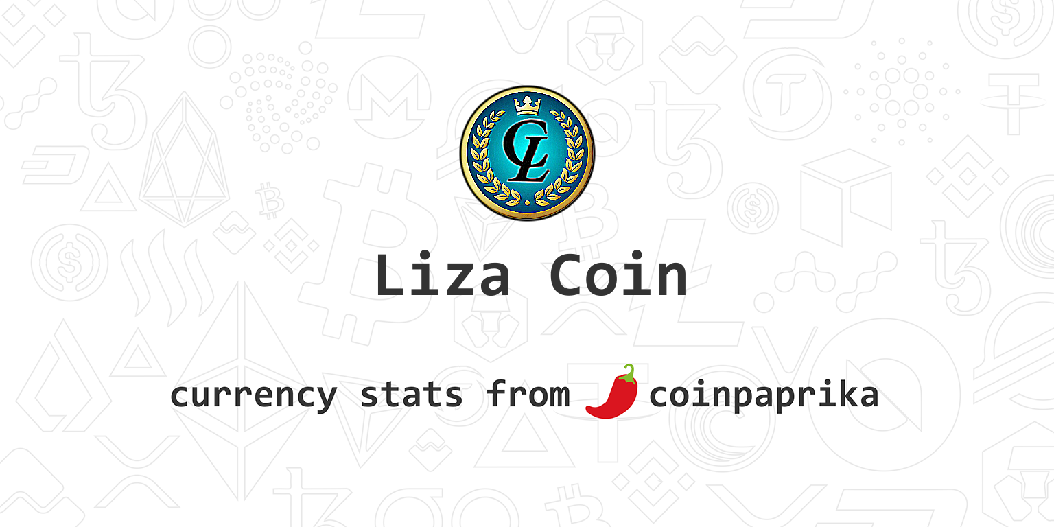 Liza price - LIZA to USD price chart & market cap | CoinBrain