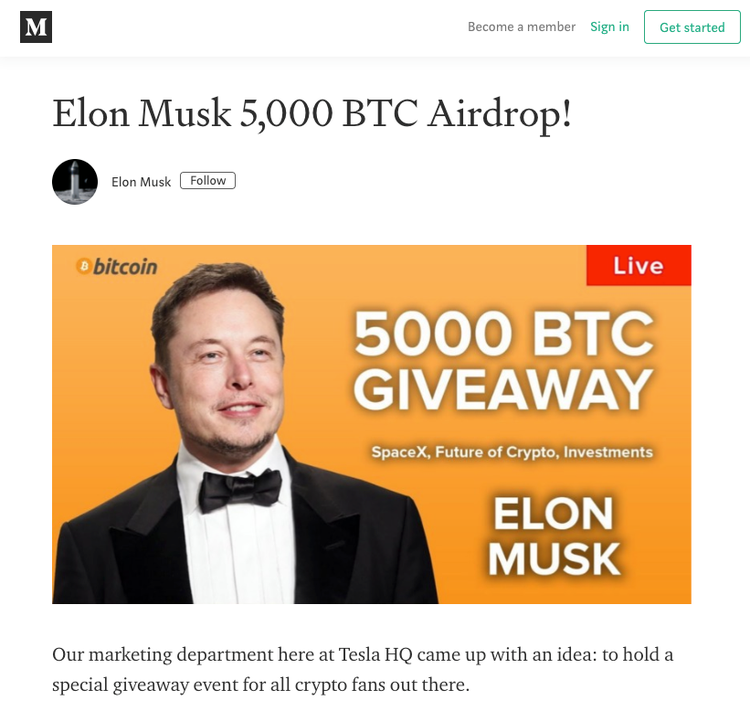 TikTok Flooded By Elon Musk Cryptocurrency Giveaway Scams Gridinsoft Blog