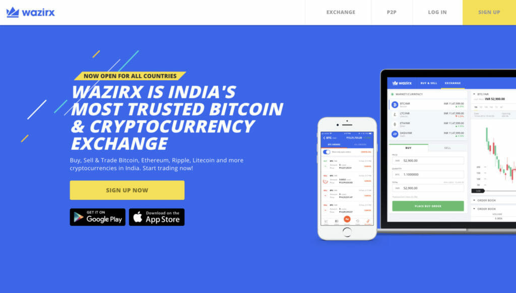 Buy Bitcoin, Cryptocurrency at India’s Largest Exchange | Trading Platform | WazirX
