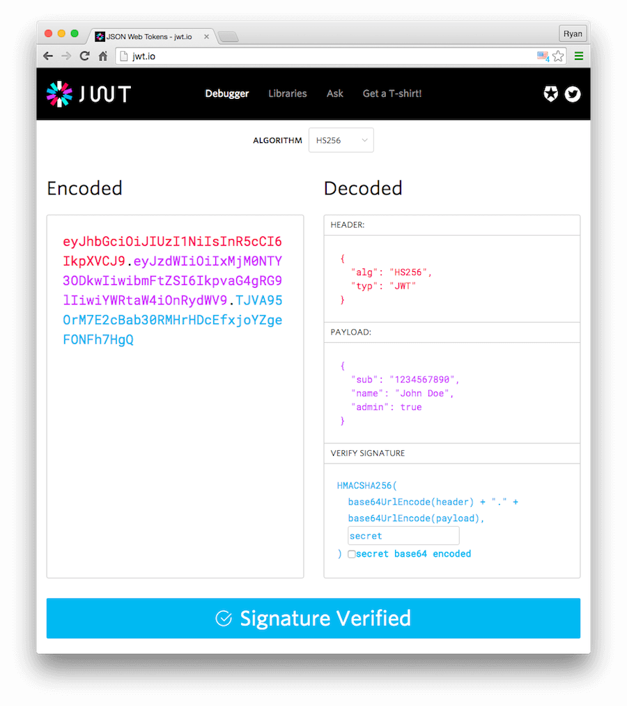 UA Part 6: Mappings - JSON Web Token (JWT)