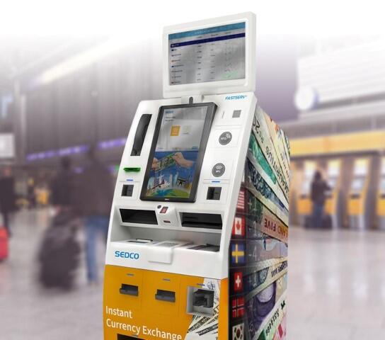 Stores with foreign currency exchange machines