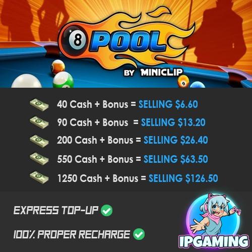 Top Up 8 Ball Pool Coins & Cash | Codashop Pakistan