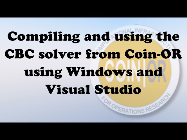 Cbc/compile at master · coin-or/Cbc · GitHub