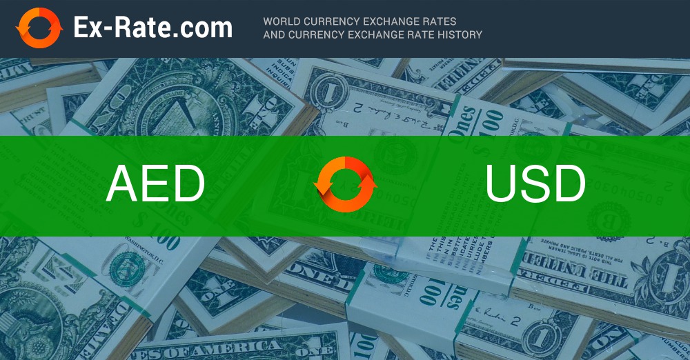 1 USD to AED - US Dollars to Emirati Dirhams Exchange Rate