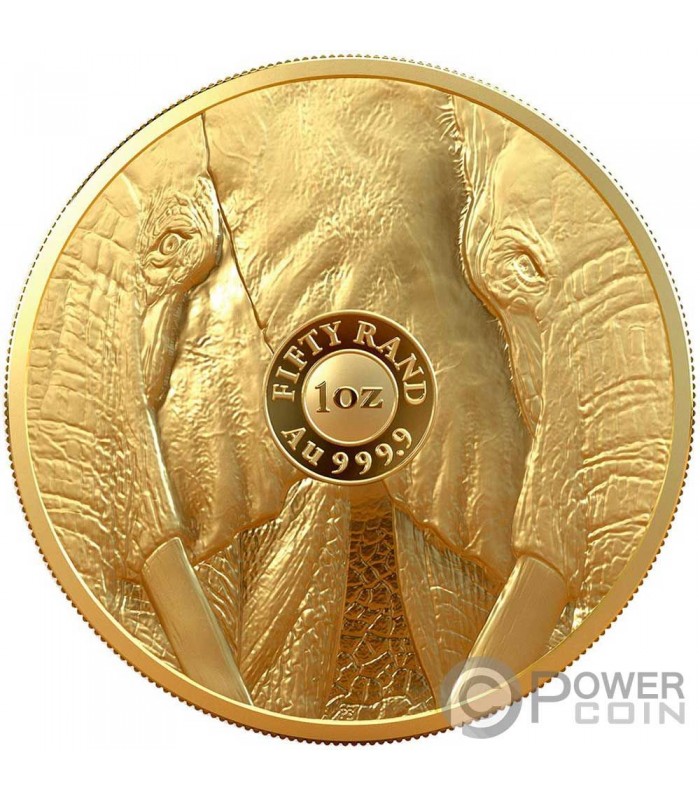 1 oz South African Big 5 Gold Elephant Coin | Texas Precious Metals