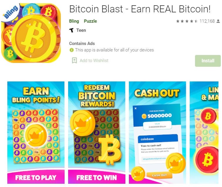 Bitcoin Blast - Earn Bitcoin! Free Download