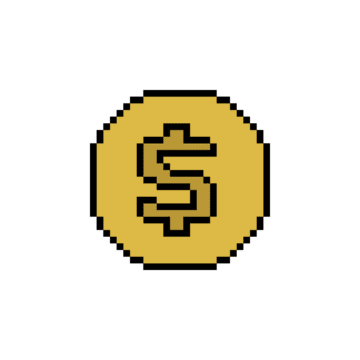 6, Pixel Art Coin Images, Stock Photos, 3D objects, & Vectors | Shutterstock