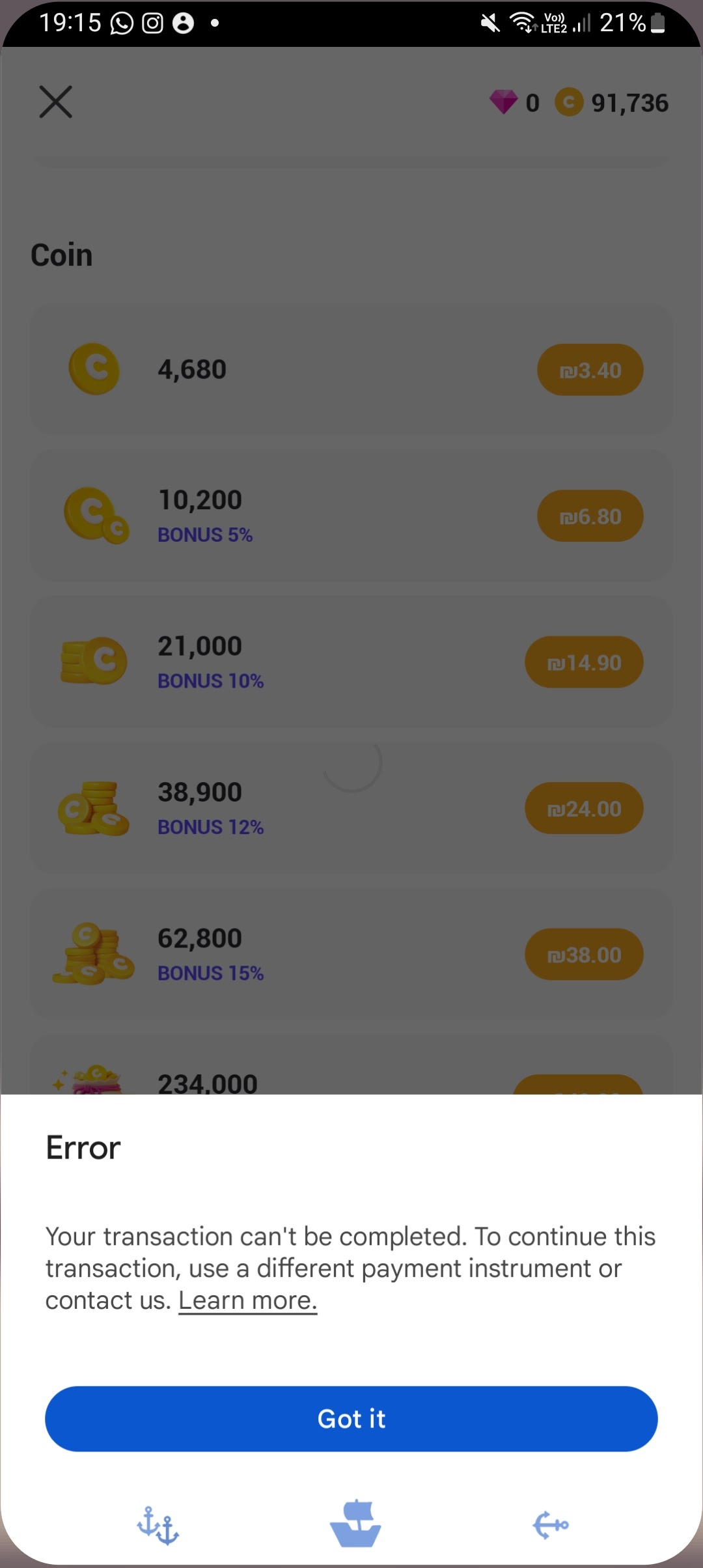 Can I buy coins on tiktok with my google … - Apple Community