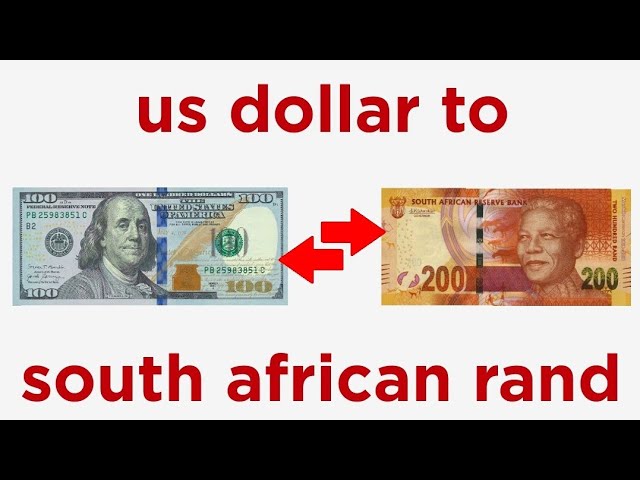 ZAR to USD | Convert South African Rand to US Dollars Exchange Rate