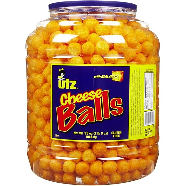 Utz Cheese Balls Cheddar oz. Barrel 2 Pack – Utz Quality Foods