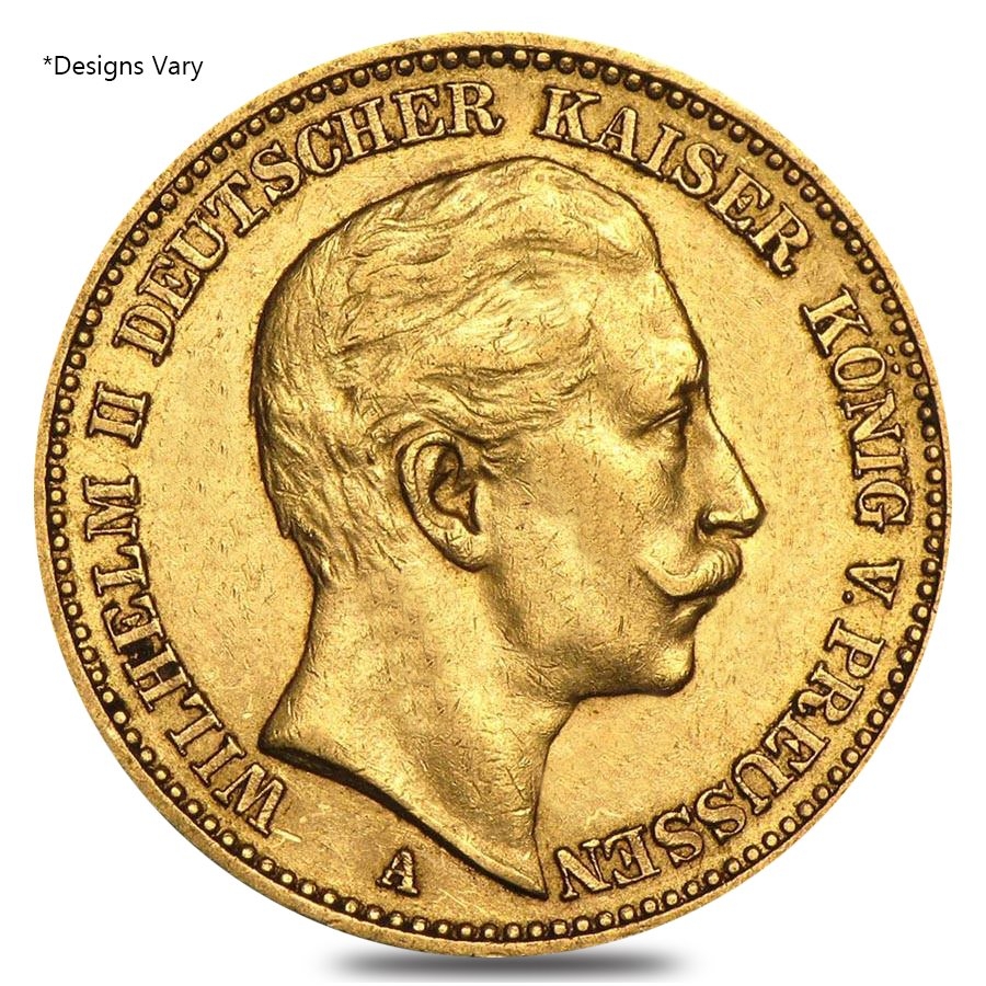 Best Value 20 Mark German Wilhelm II Gold Coin - Lois Bullion