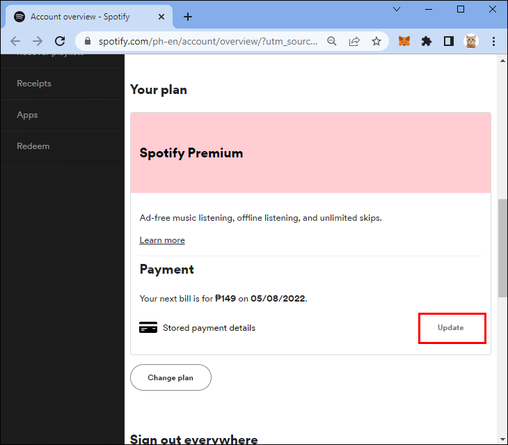 How to remove Credit Card from Spotify (Step by Step)