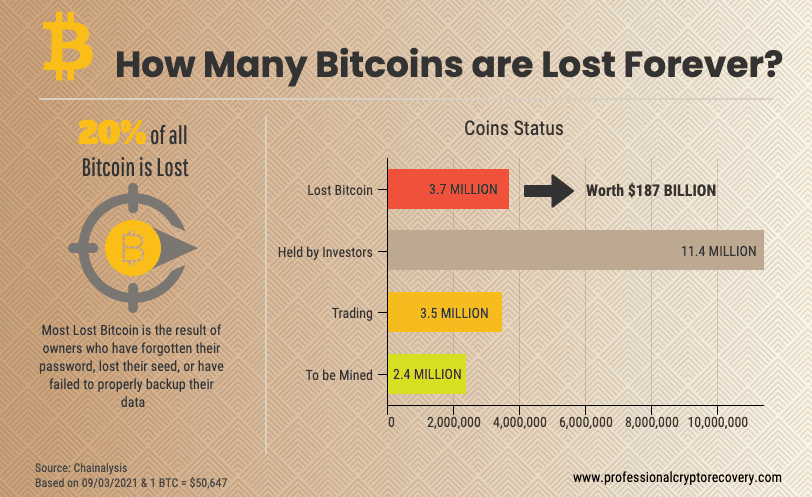 Here's How Many Bitcoins Are Now Lost Forever: IntoTheBlock