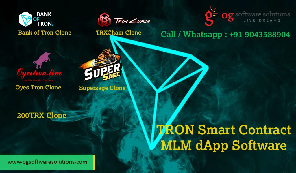 Smart Contract MLM On TRON | TRON Smart Contract MLM Software Development