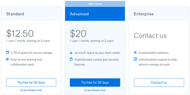 Clarifications regarding Personal Use Plans vs Bus - Dropbox Community