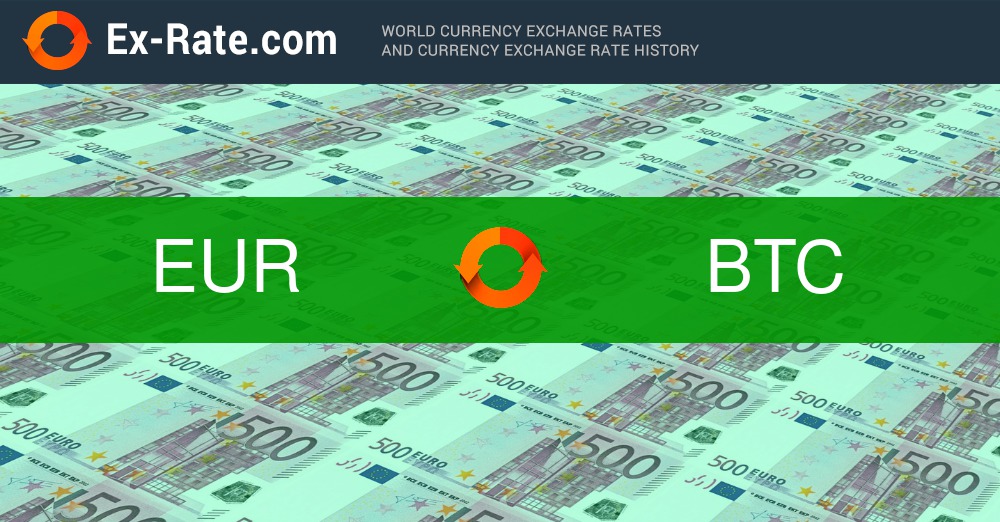 1 EUR to BTC - Euros to Bitcoins Exchange Rate