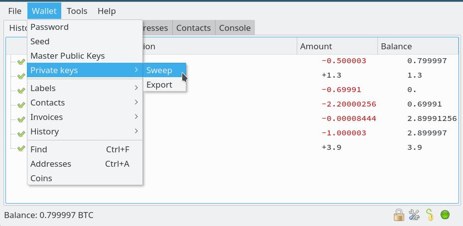 Bitcoin addresses with Balance