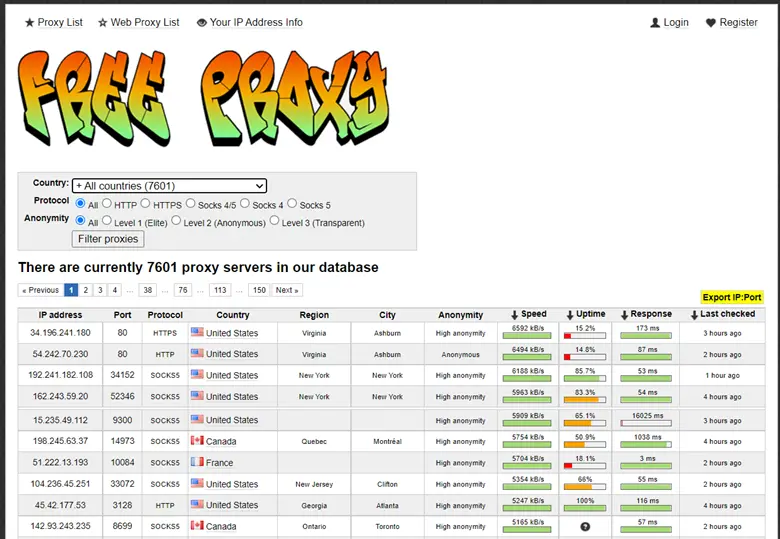 Indonesia Proxy Server List - Indonesian Proxies