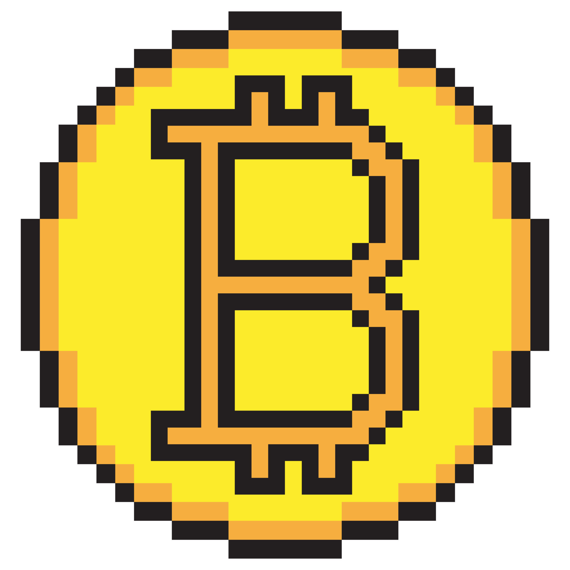 Graphics Bitcoin Pixel art Cryptocurrency, bitcoin, rectangle, textile, throw Pillow png | Klipartz