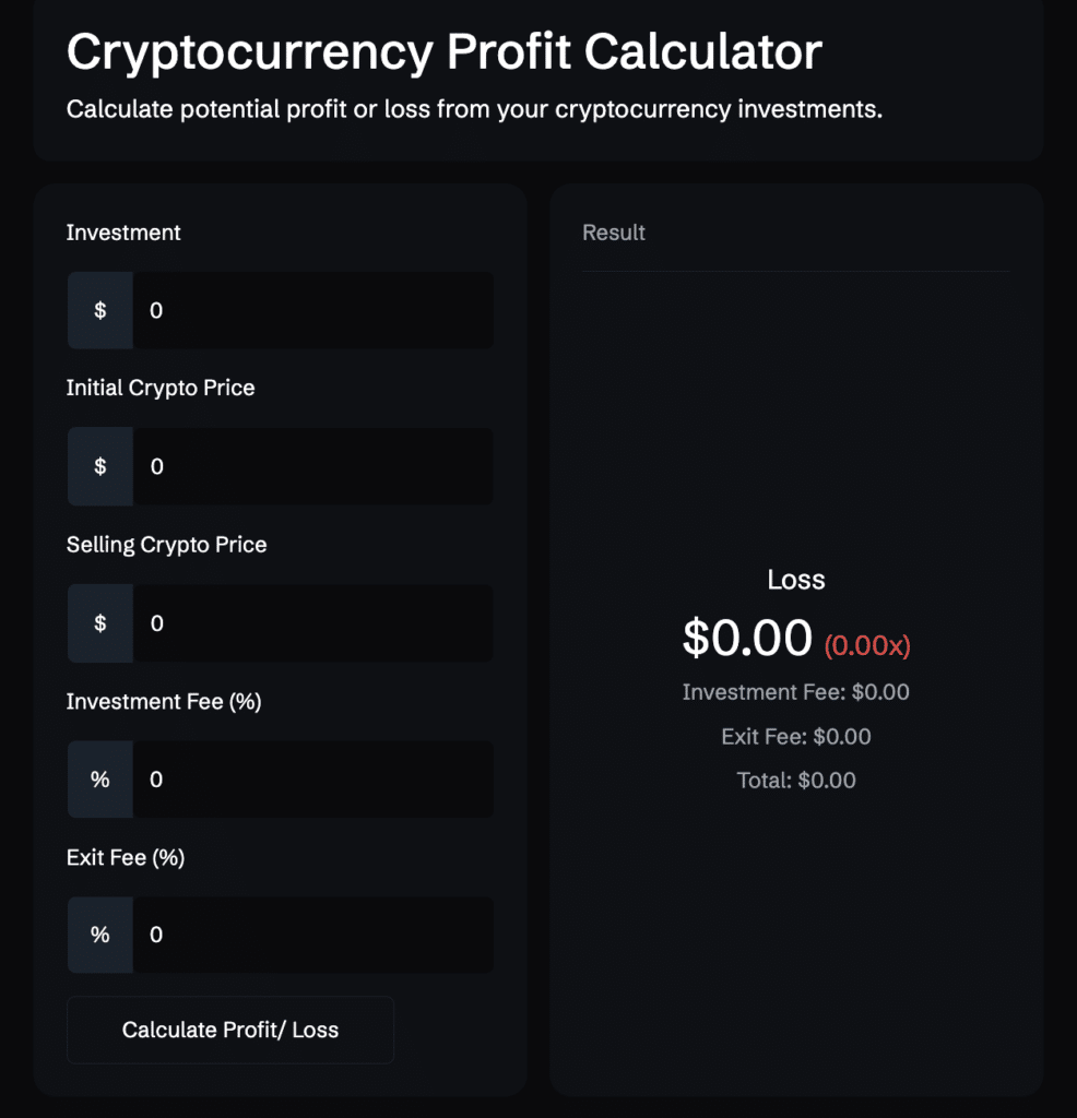 Crypto Profit Calculator - Mudrex