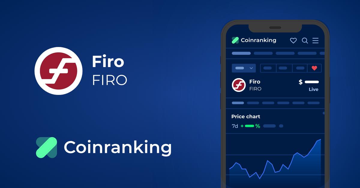 Firo Price Today - FIRO Coin Price Chart & Crypto Market Cap