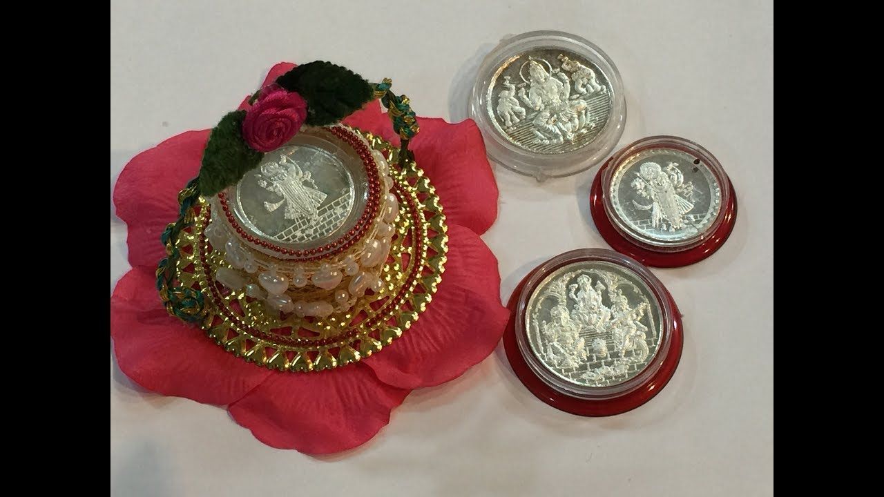 10 Silver coin platter ideas | wedding gifts packaging, indian wedding gifts, wedding gift pack