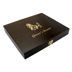 Wooden Case Box Queen's Beasts 2 oz Display 10 silver coins holder