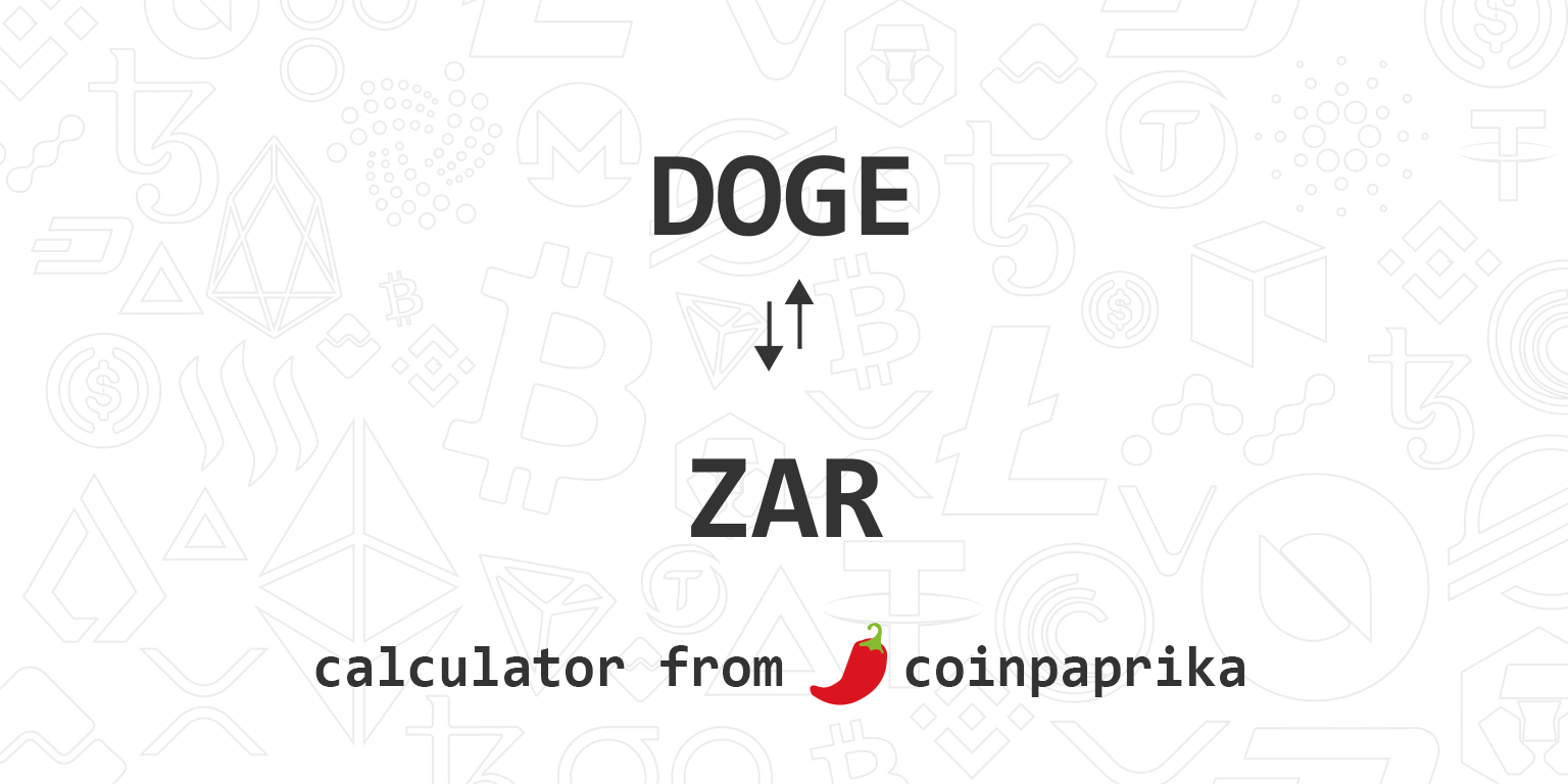 DOGE to ZAR | Convert Dogecoin to South African Rand | OKX