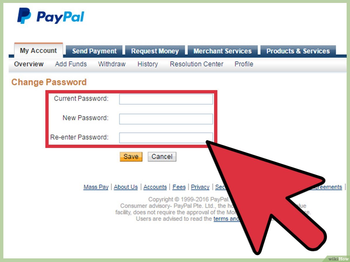 How do I change my password and security questions? | PayPal SG