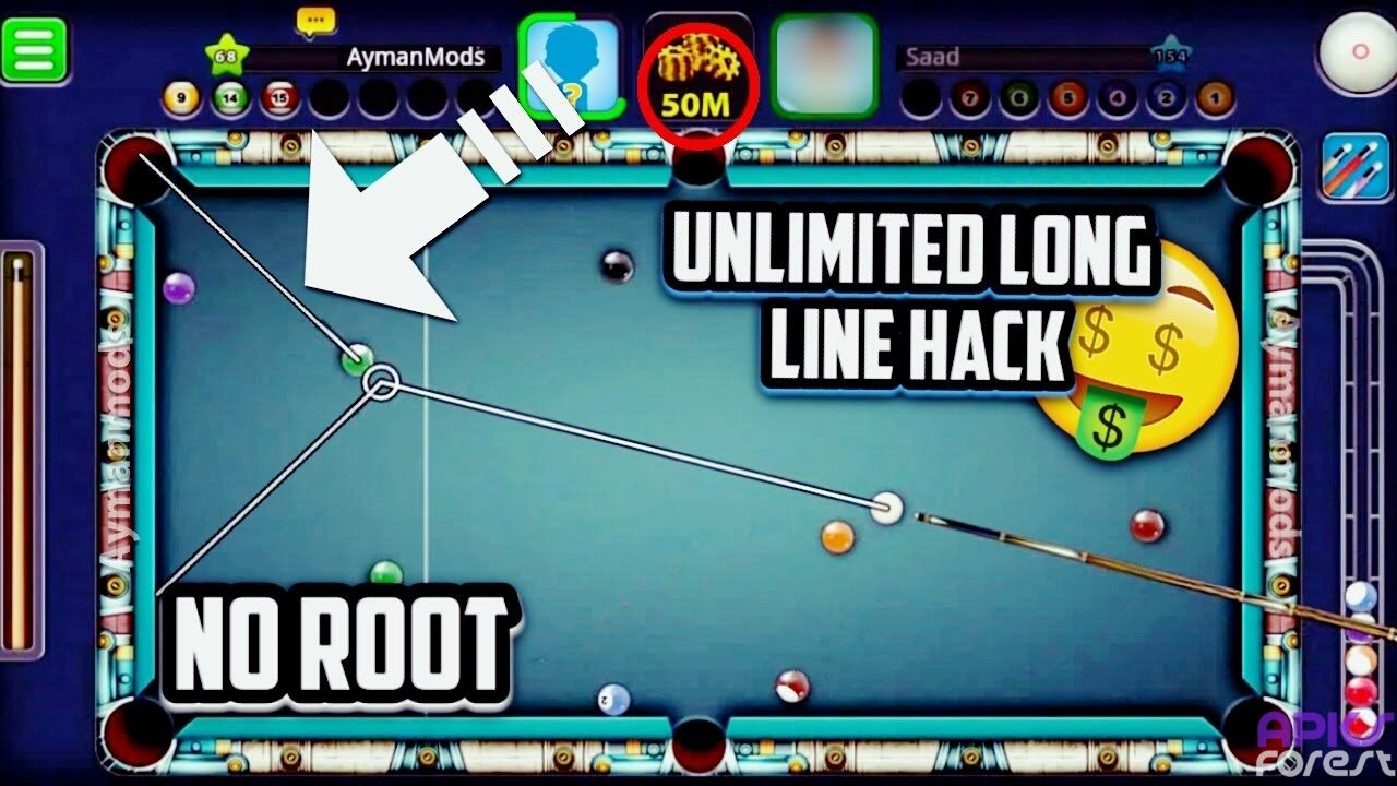 8 Ball Pool MOD APK v (Unlimited Coins, Long Line) - RelaxModAPK