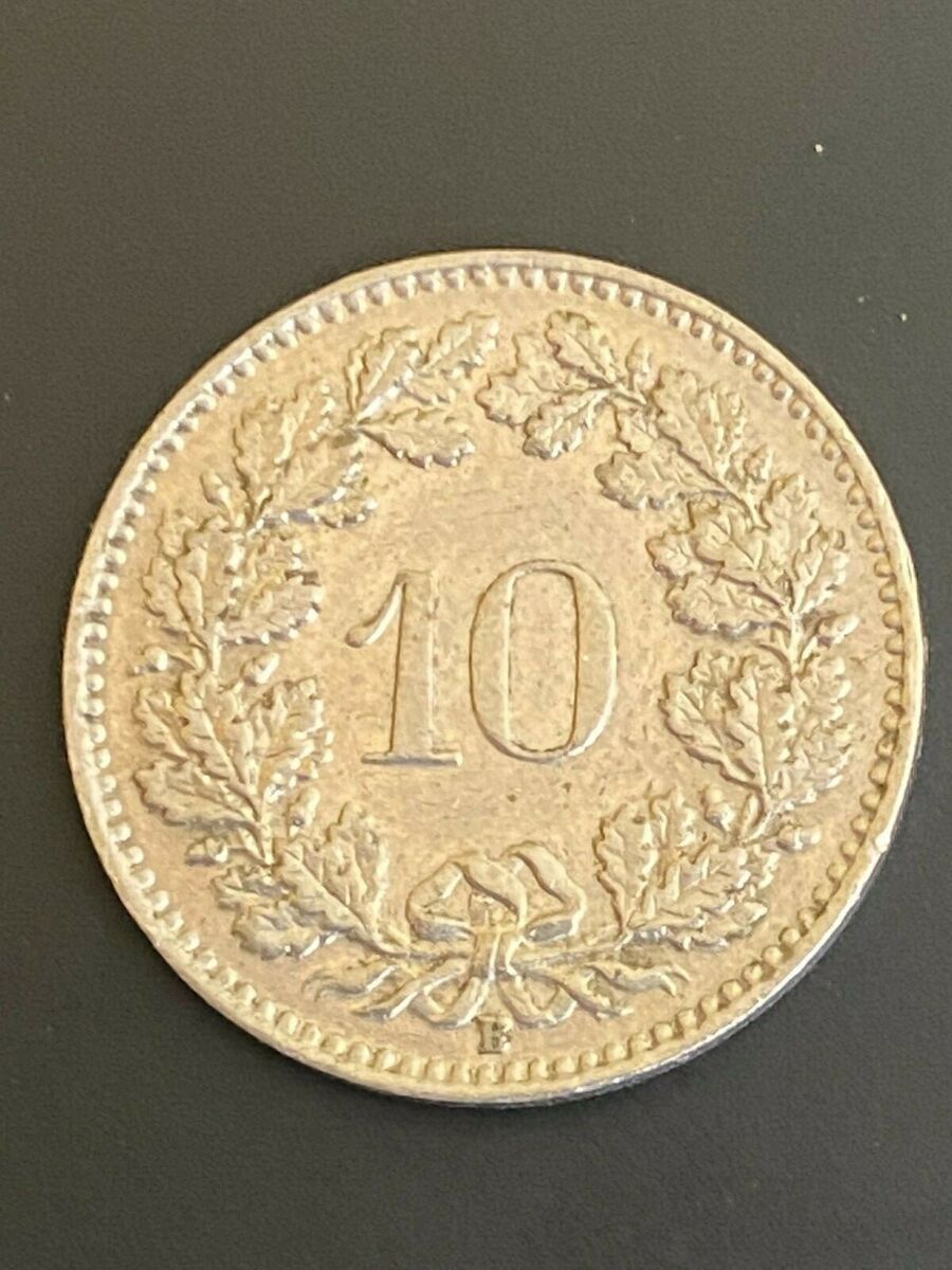 10 Rappen (Libertas; nickel) - Switzerland (date) – Numista