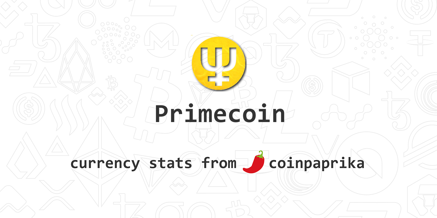 Primecoin Price, Info, XPM to USD converter