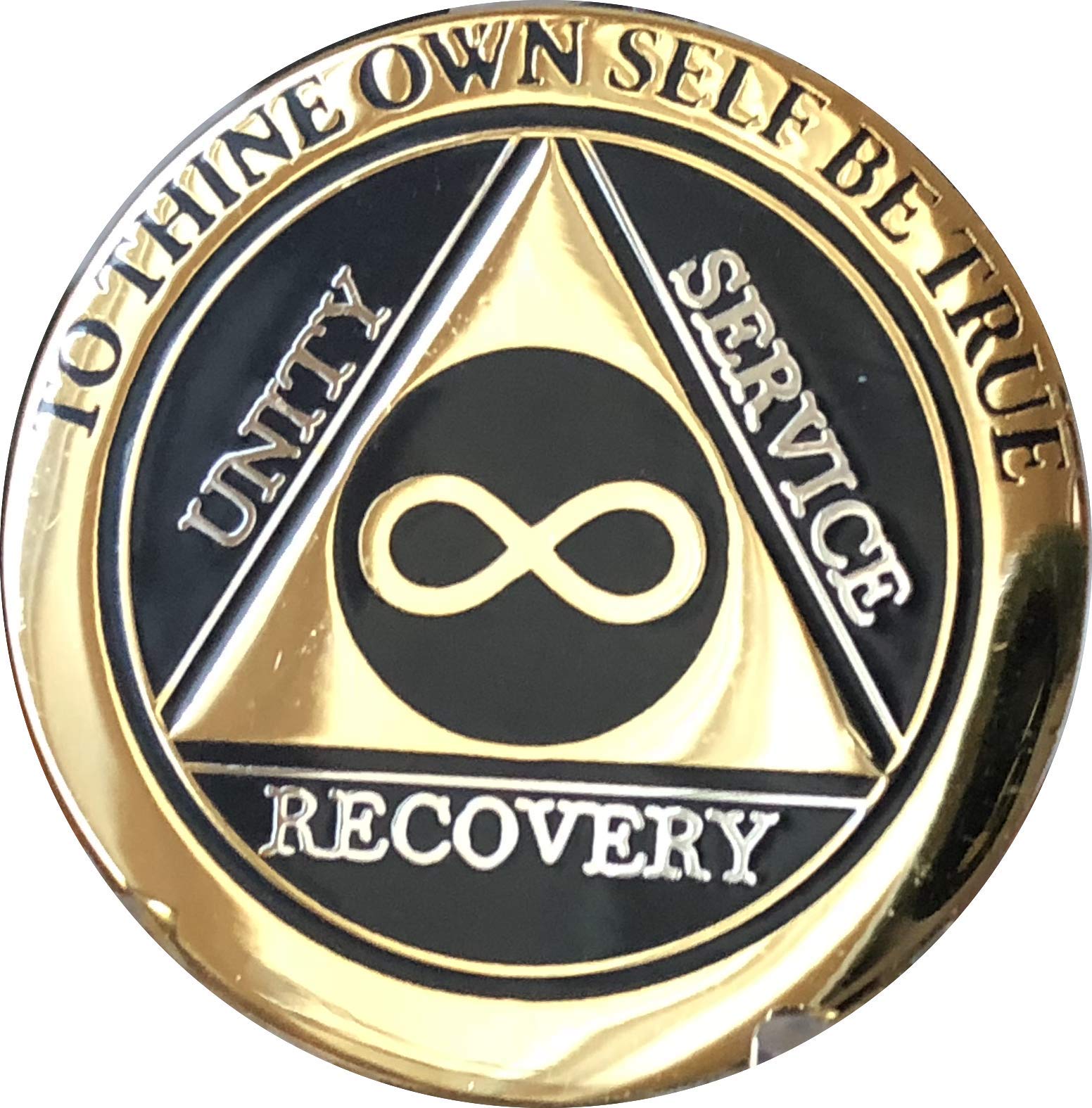 Infinity Eternity AA Medallion Chocolate Bronze Color Sobriety Chip – RecoveryChip