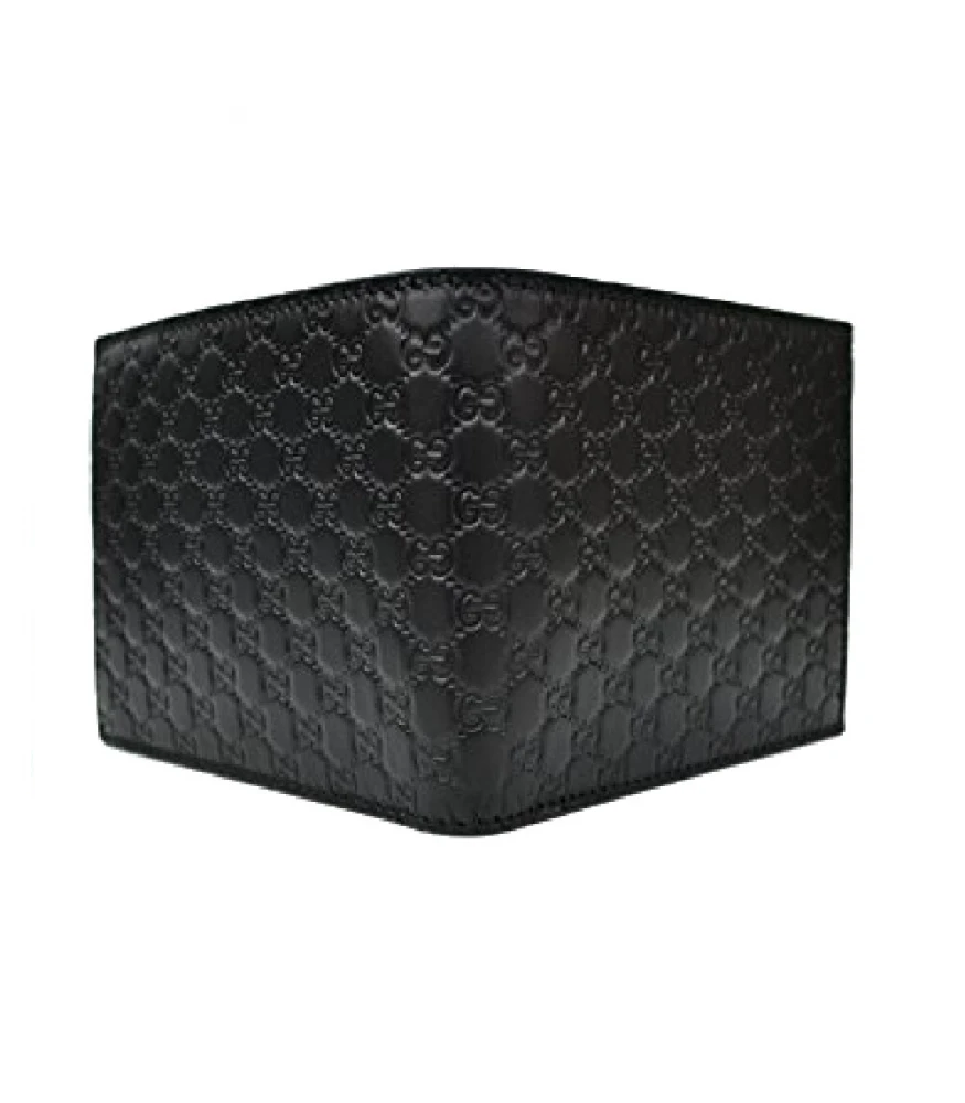 Gucci Leather Wallet Black GG Cellarius Design - Women Collection - Como Milano