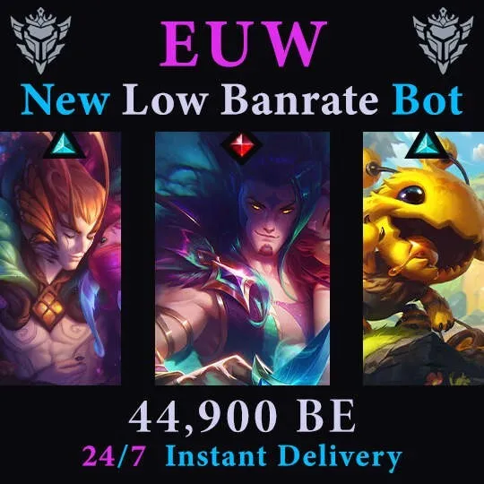 EUW 80,+ BE | Europe West Smurf | Buy League of Legends Accounts at UnrankedSmurfs