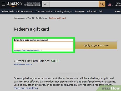 How to Redeem Amazon Gift Cards