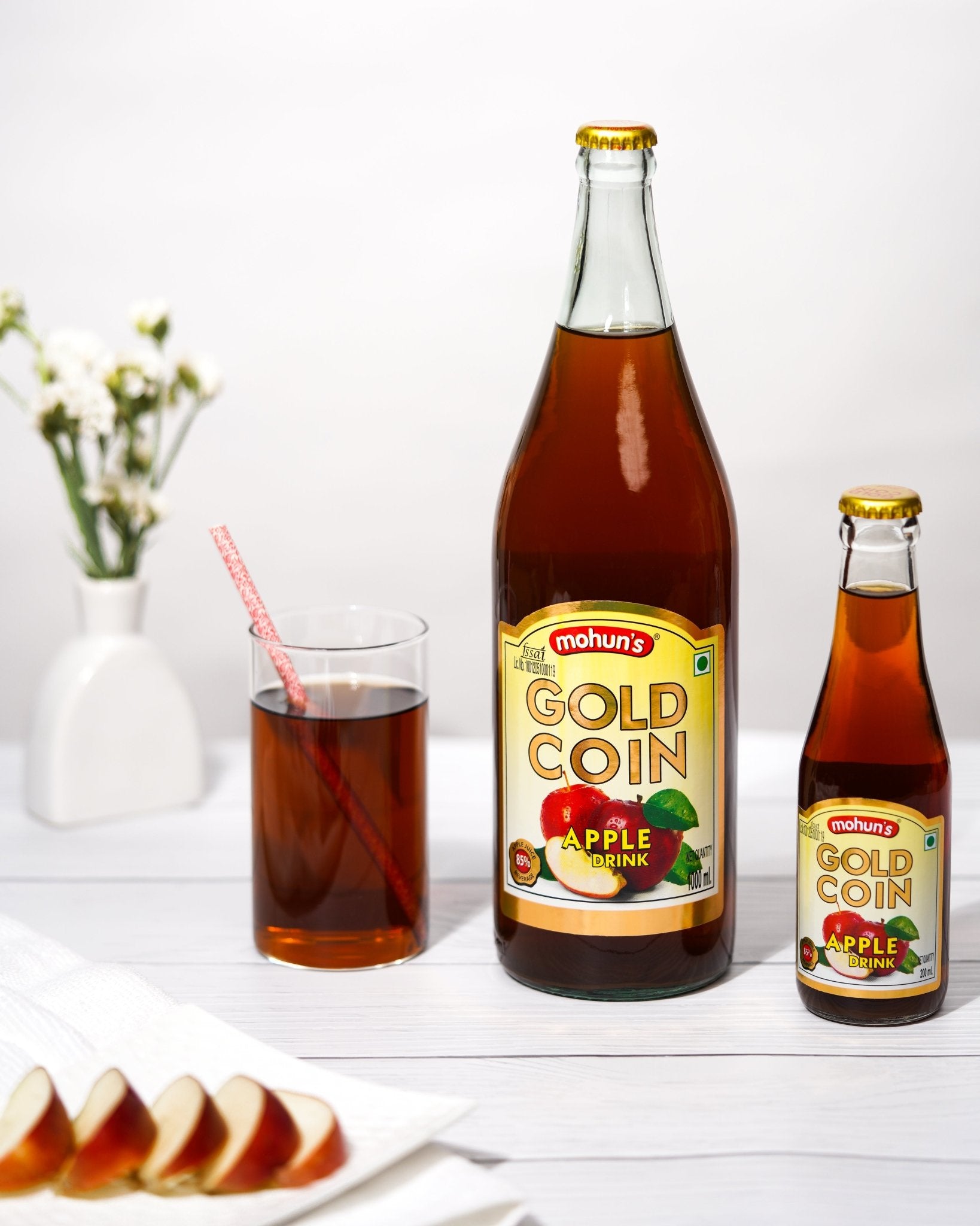 Gold Coin: Apple Drink 1 Ltr – Mohun's New Life