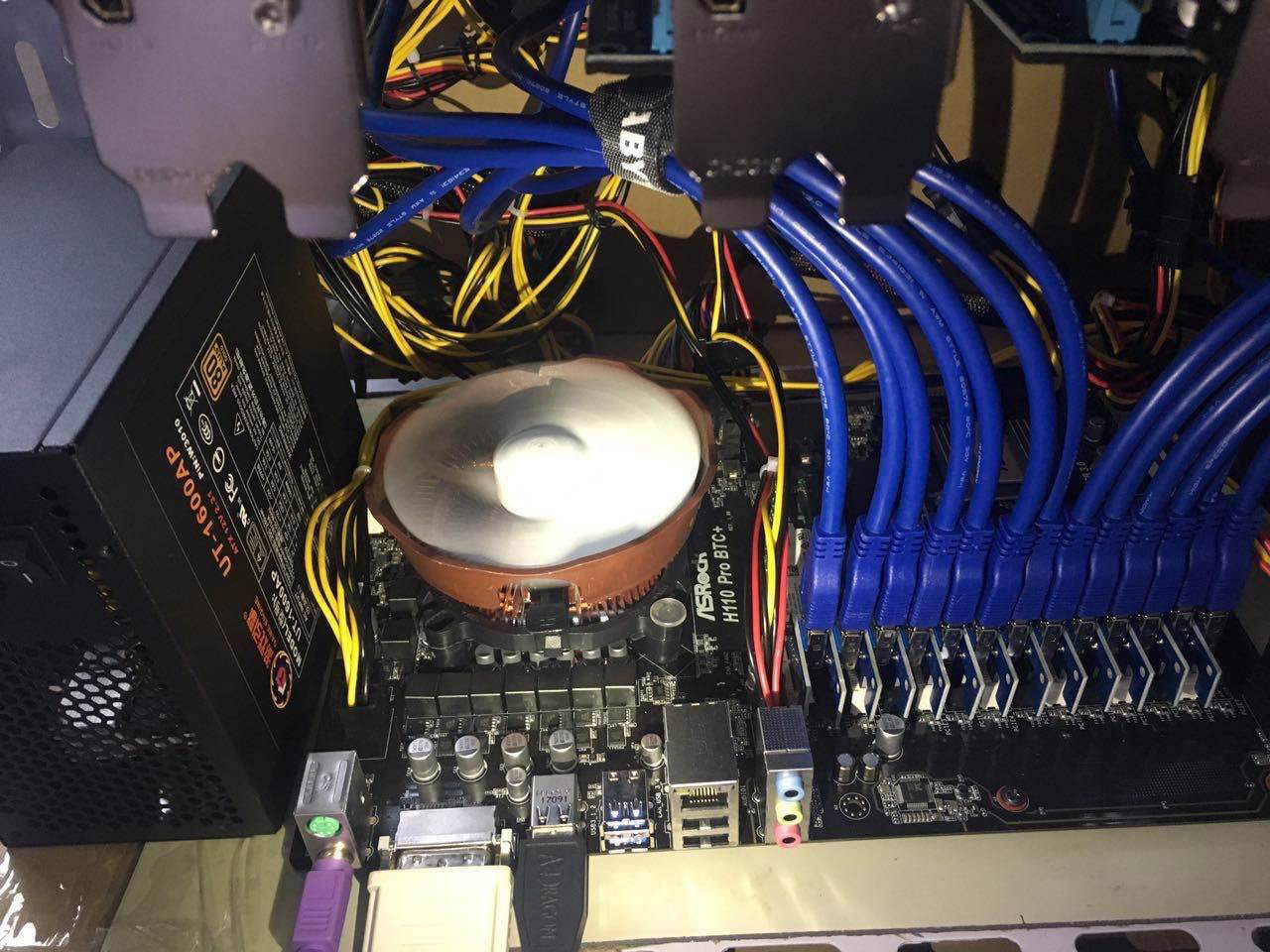 ASRockMine With ASRock H Pro BTC+ Supports up to 13 GPU Mining